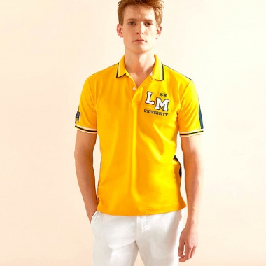 Polo Menelao Amarillo y Azul