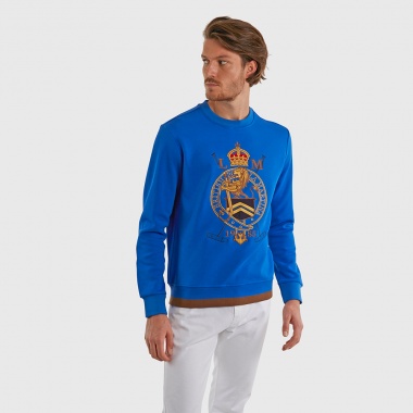 Sudadera azul escudo