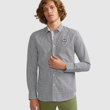 Camisa cuadros gris