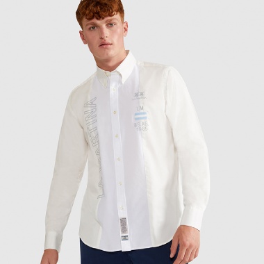 Camisa blanca para hombre