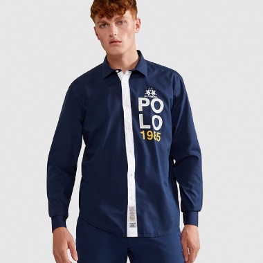 Camisa azul Polo 1985