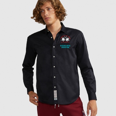 Camisa azul marino 3