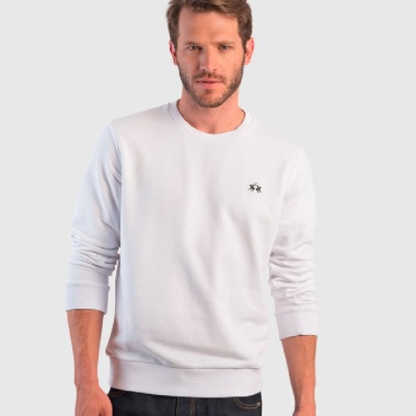 Sudadera redondo blanco