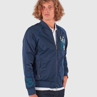 Cazadora fina azul marino