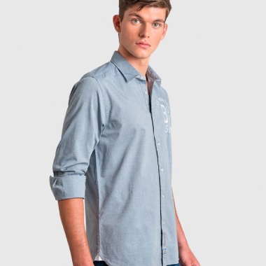 Camisa gris 3 espalda