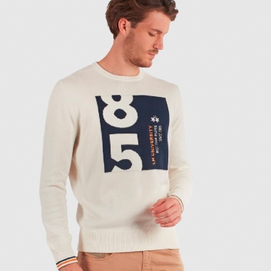 Jersey crudo cuello redondo 85