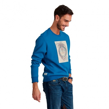 Sudadera Quien azul zafiro