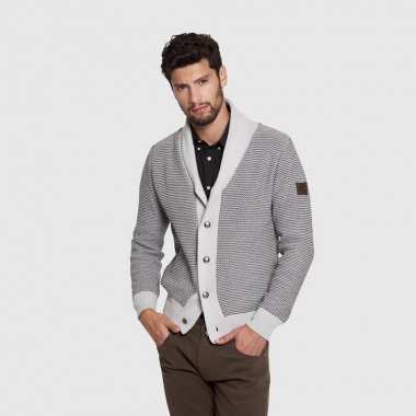 Cárdigan Quesnel gris negro