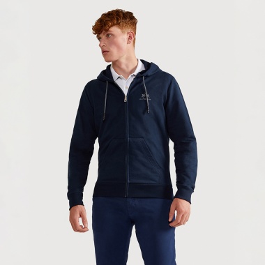 Chaqueta capucha marino