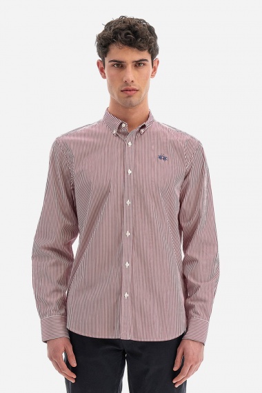 Camisa Rodolfo Striped Red-White