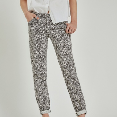 Pantalón estampado Blanco y Negro