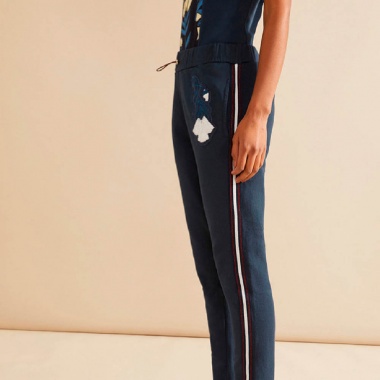 Pantalones Saturnina Azul Estampado