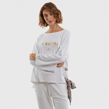 Camiseta blanca manga larga