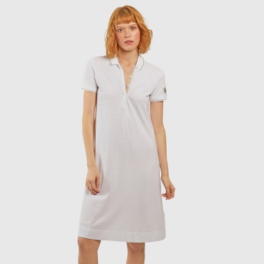 Vestido blanco abotonado