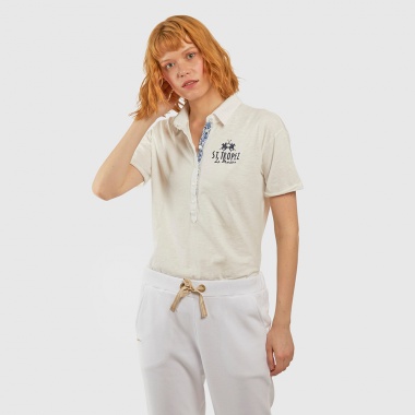 Polo blanco Saint Tropez