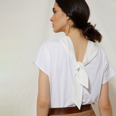 Blusa blanca estampado