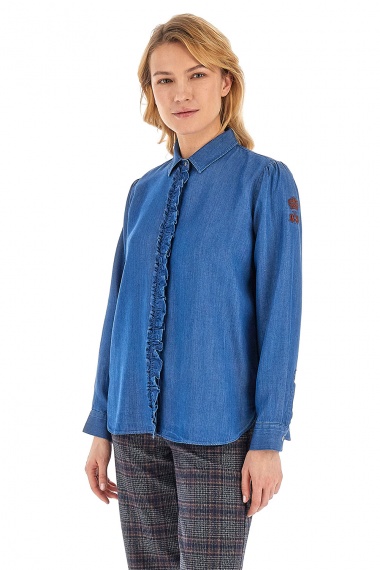 Camisa Wellda Medium Indigo Denim