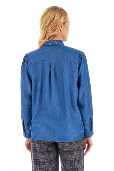 Camisa Wellda Medium Indigo Denim