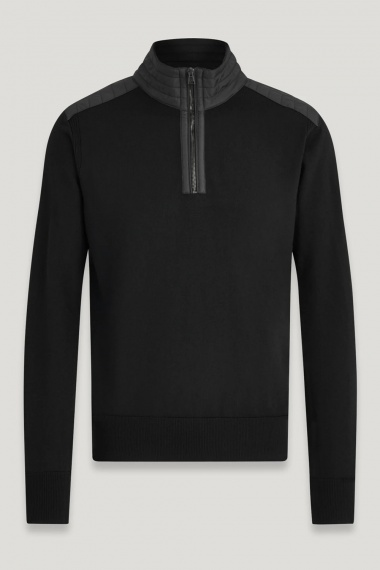 Jersey Kilmington Quarter Zip Black