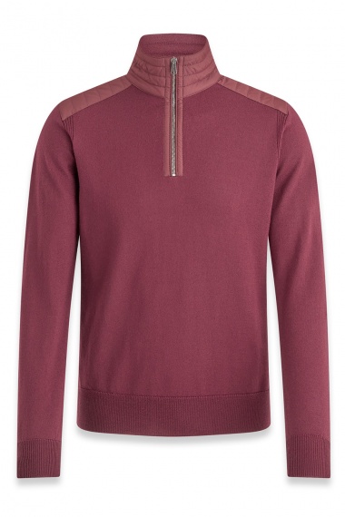 Jersey Kilmington Quarter Zip Redwood