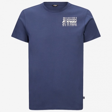 Camiseta Odom Múltiple Lettering Indigo