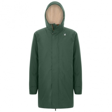 Abrigo Jacob Nylon Sheepskin verde oscuro