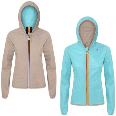 Chaqueta Lily Plus Double beige turquesa